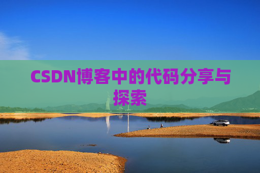 CSDN博客中的代码分享与探索